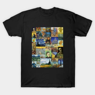 Vincent van Gogh - Artwork Collage T-Shirt